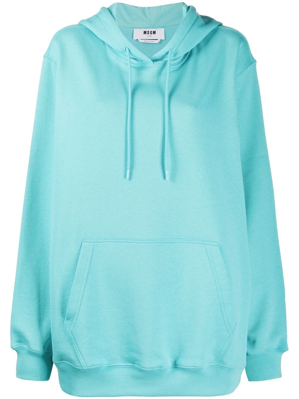 logo print hoodie - 1