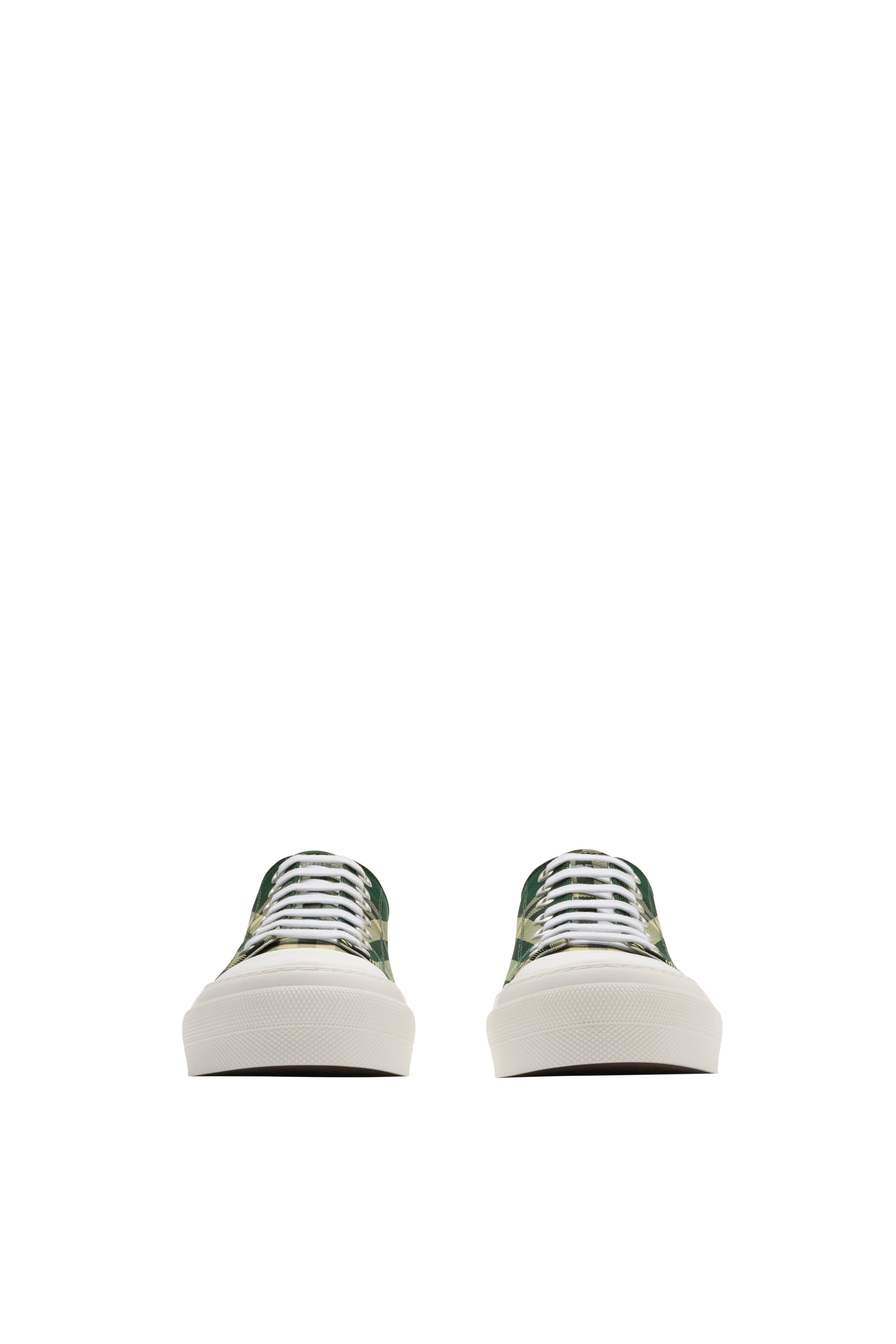 burberry Check Nylon Blend Sneakers in Leaf at Nordstrom - 3