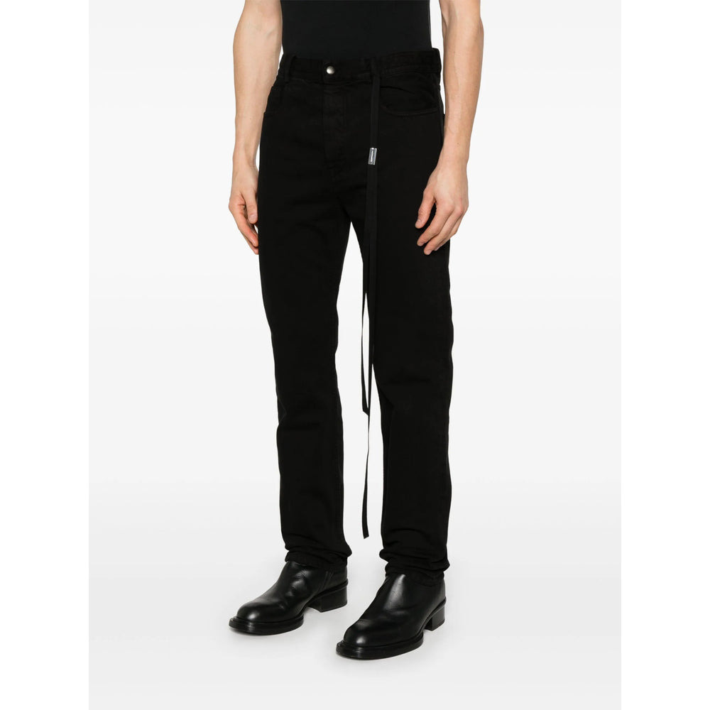 Ann Demeulemeester Black Denim - Regular & Straight-Leg Jeans Men - 3