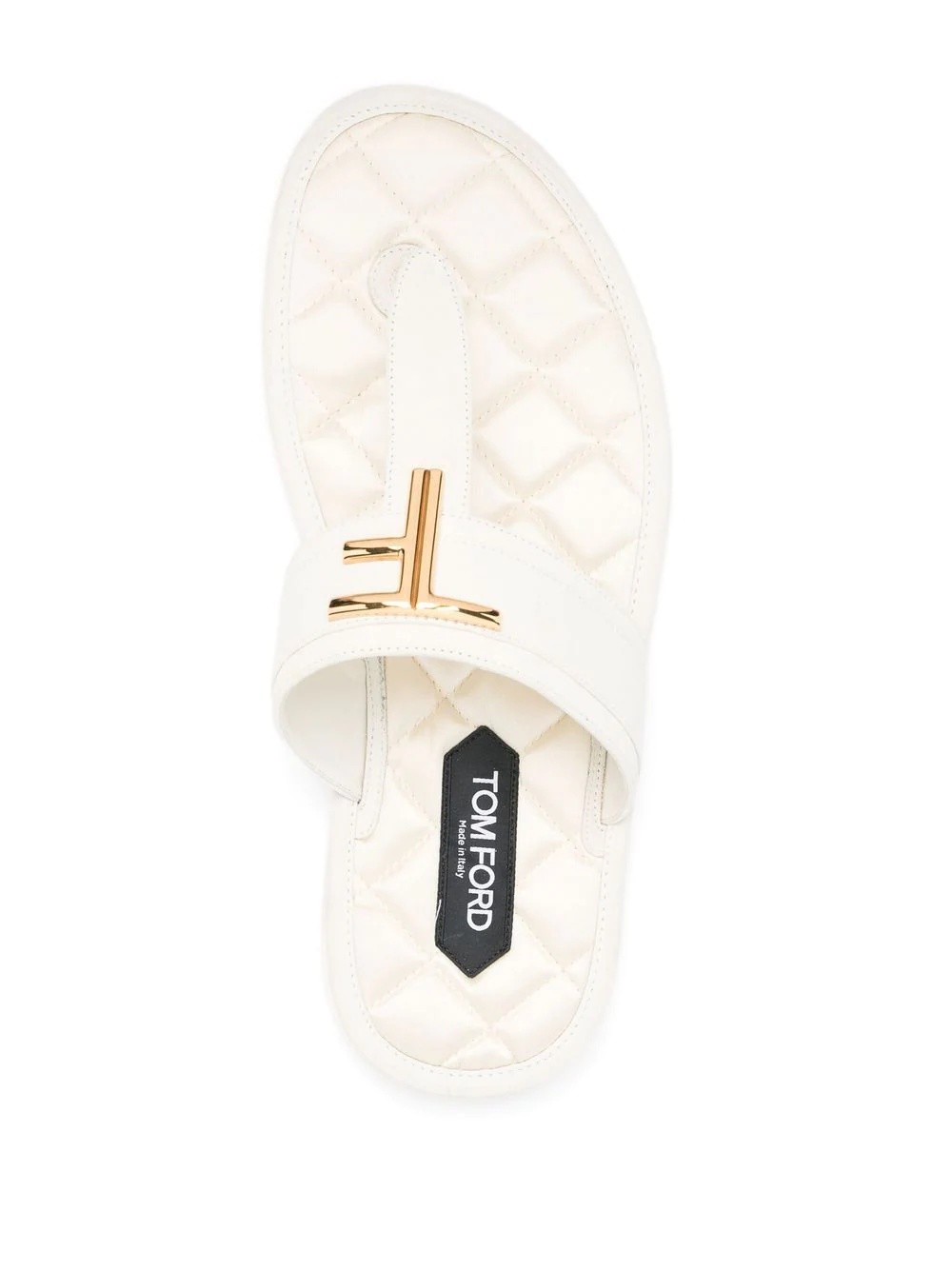 logo-plaque sandals - 4