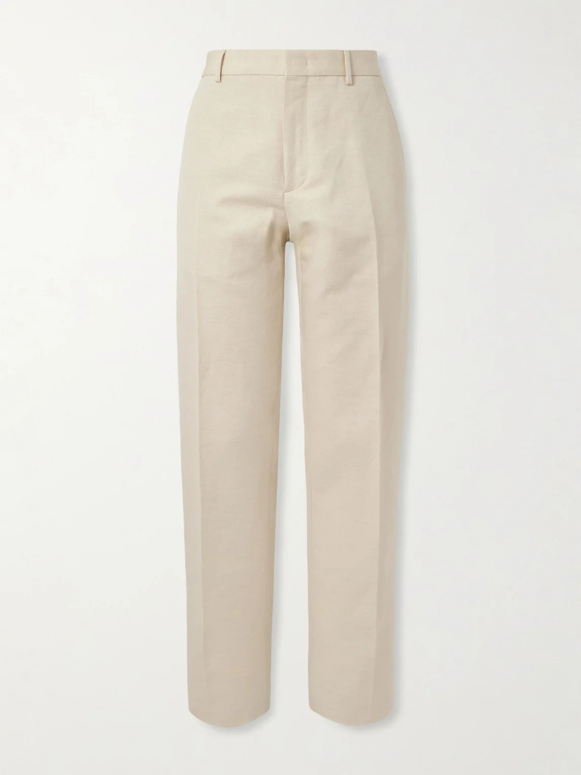 Cedric Tapered Cotton and Linen-Blend Canvas Trousers - 1