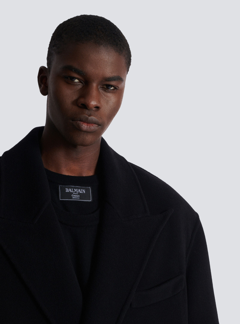 Long coat in double-faced wool 7