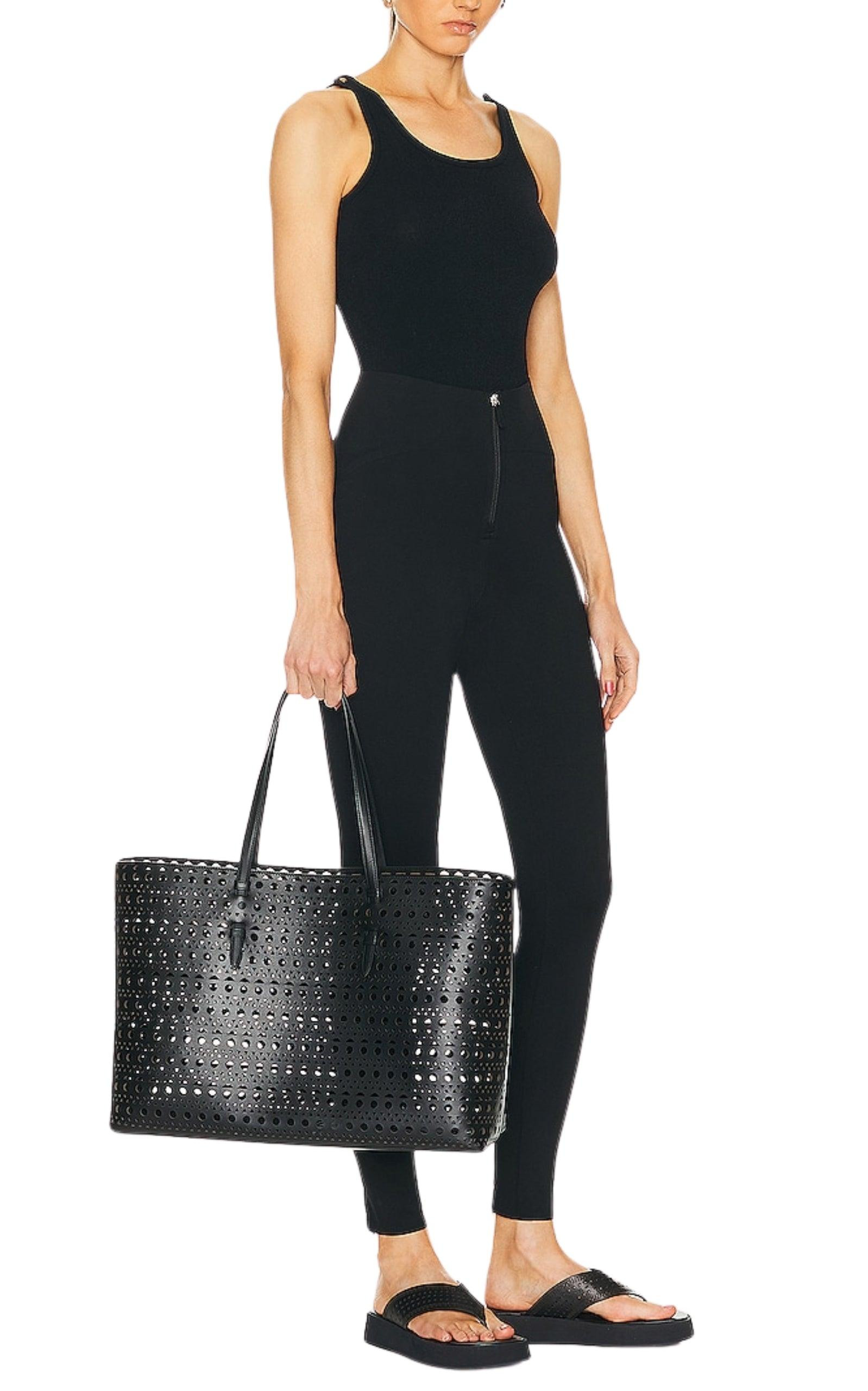 Mina 44 Large Leather Tote Bag - 2
