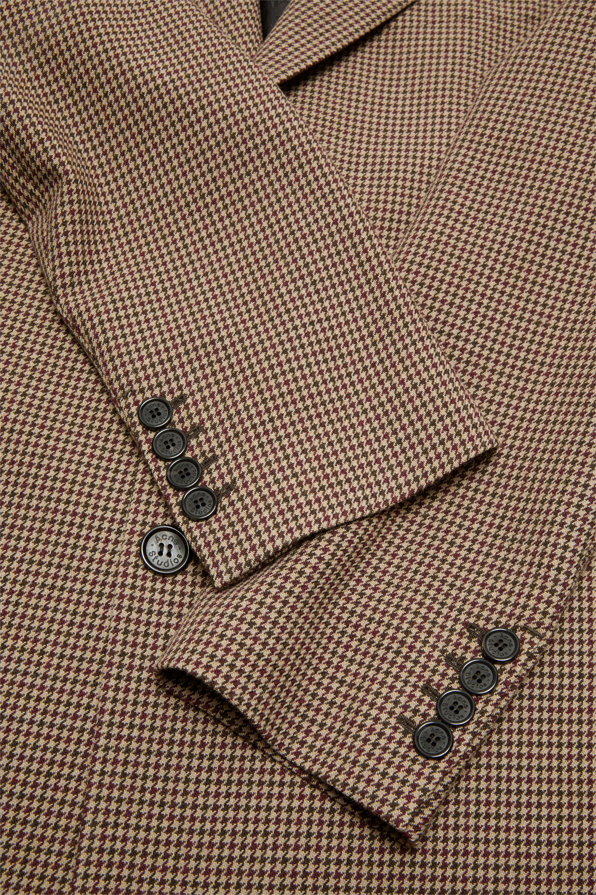 Single-Breasted Wool Coat - Multi brown - 5