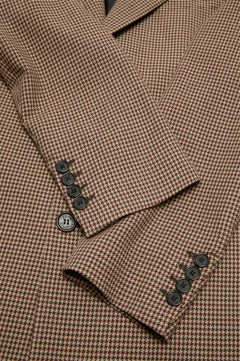 Single-Breasted Wool Coat - Multi brown 5