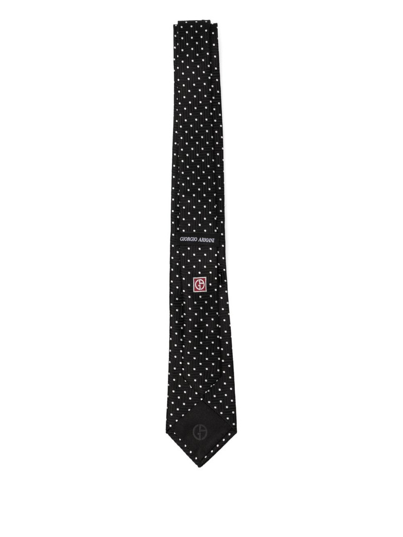 GIORGIO ARMANI dot-print silk tie outlook