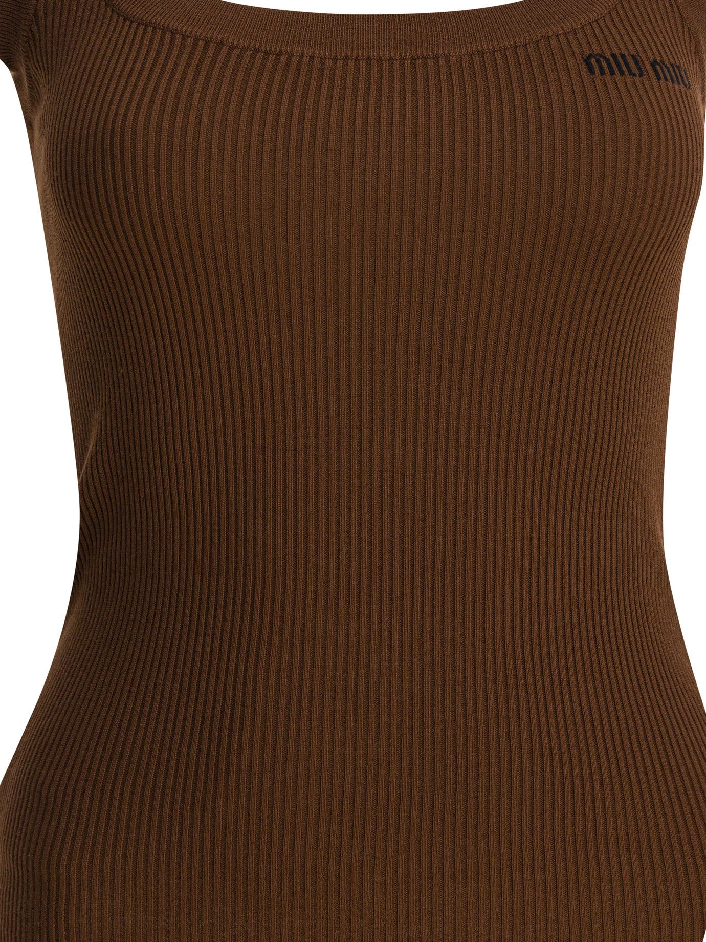 Miu Miu Ribbed Tank Top - 3