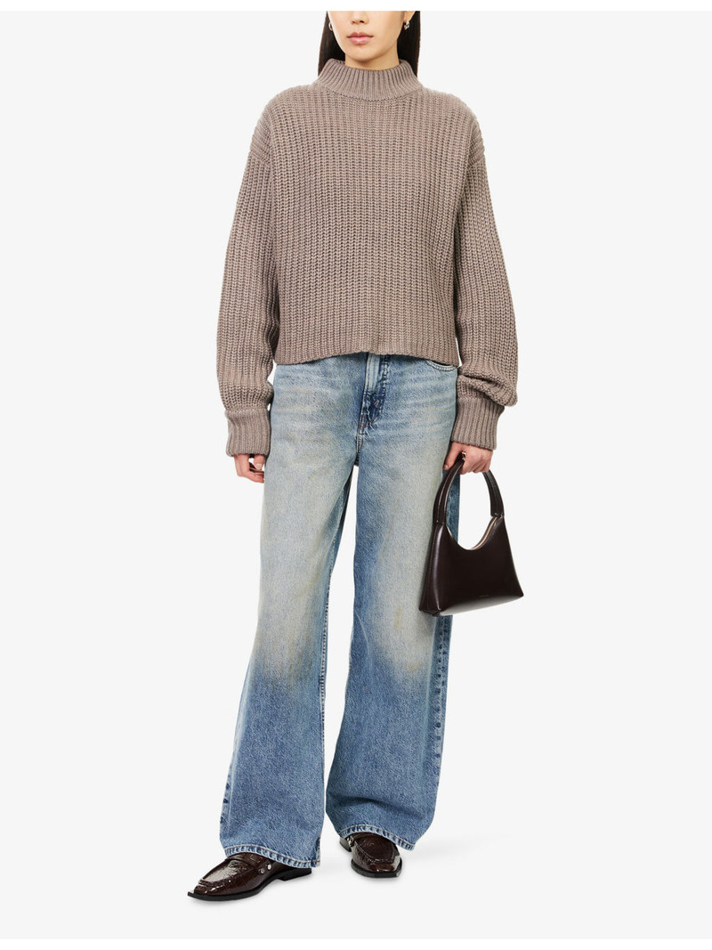GOOD AMERICAN Chunky Mock-Neck Knitted Jumper outlook