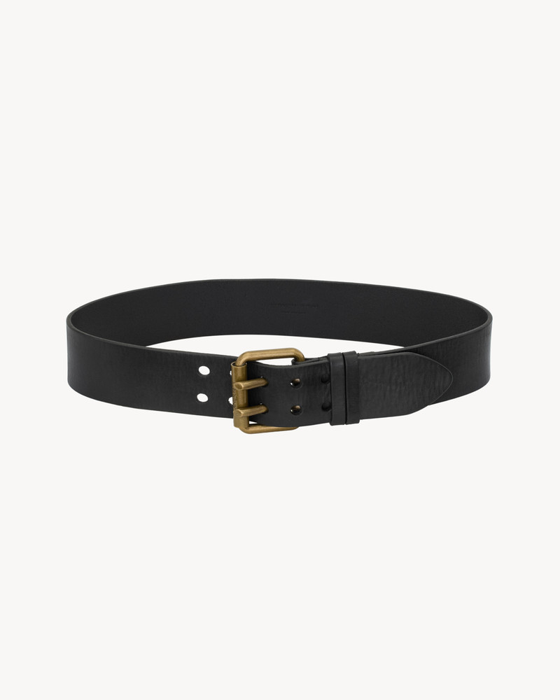 SAINT LAURENT MOTORCYCLE WIDE BELT IN LEATHER outlook