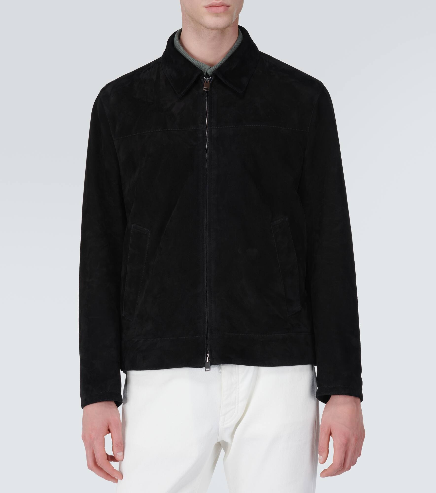 Suede blouson jacket - 3
