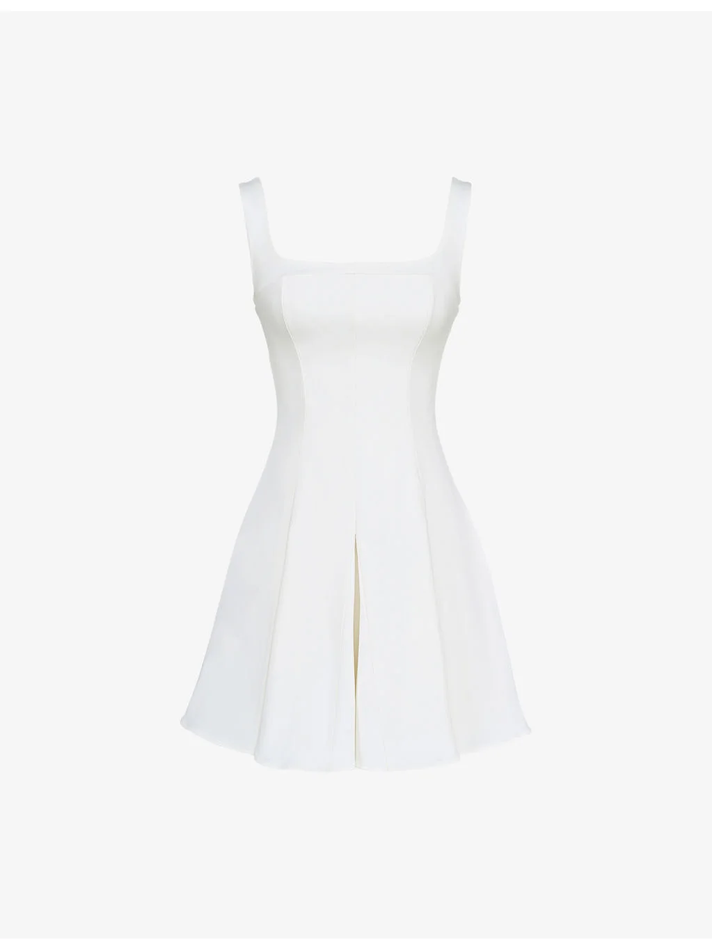 Amelie Square-neck Stretch-Crepe Mini Dress - 1
