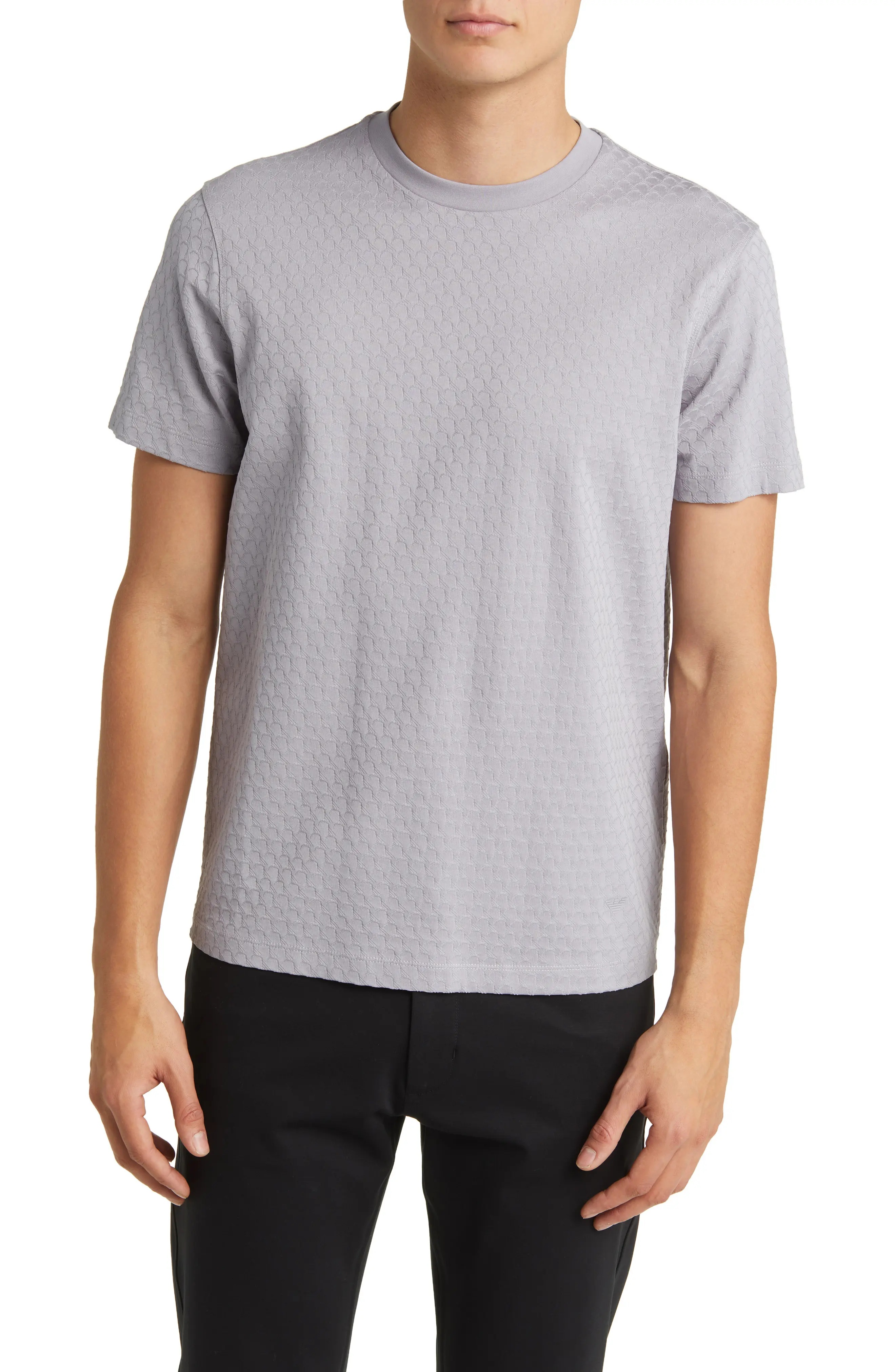 Honeycomb Textured T-Shirt - 1