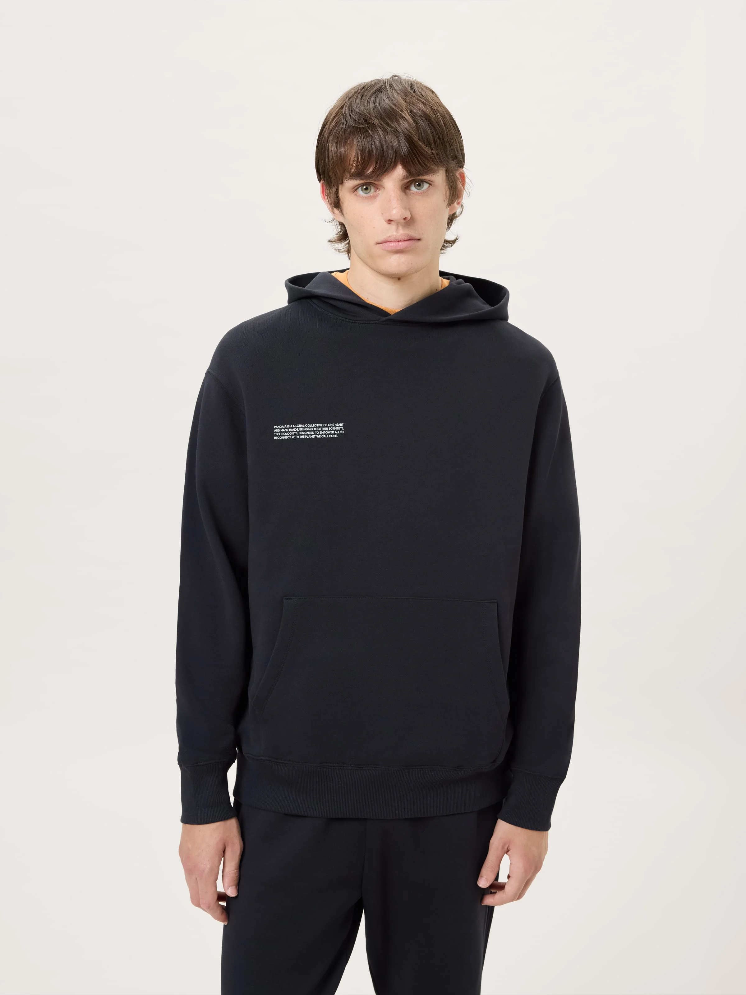 Mens Midweight Hoodie - Black - 1
