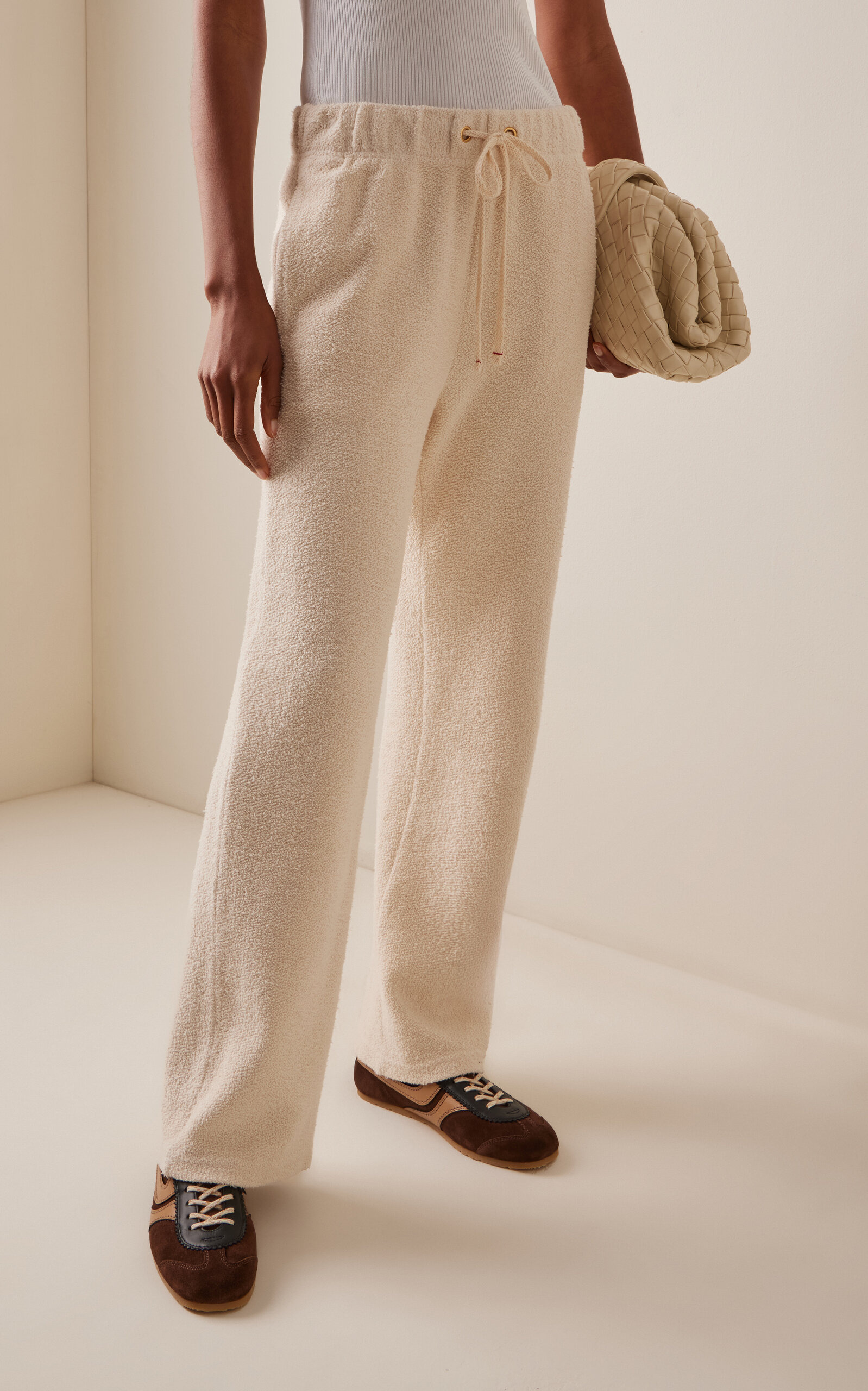 Dylan Cotton Classic Sweatpants ivory - 3