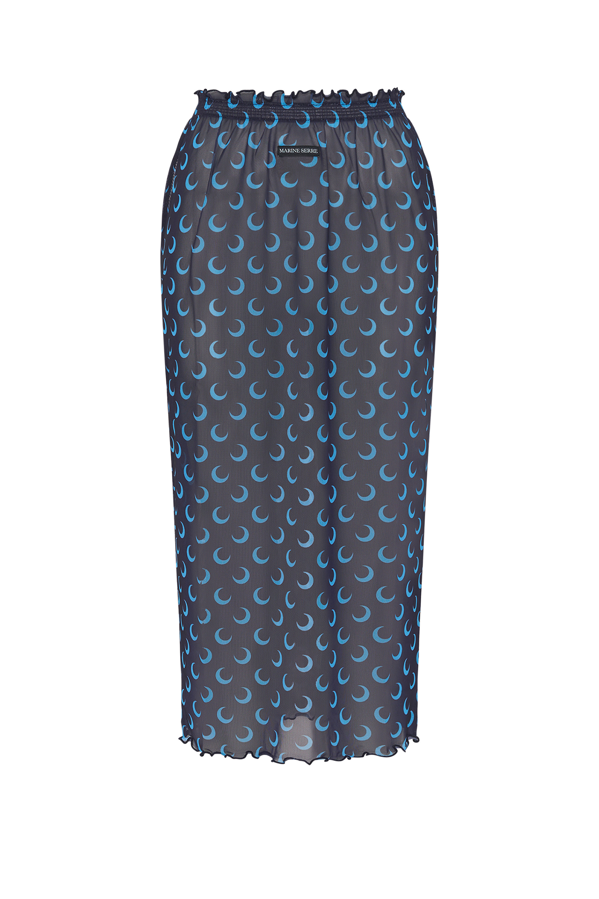 Marine Serre Moon Printed Mesh Midi Skirt | REVERSIBLE