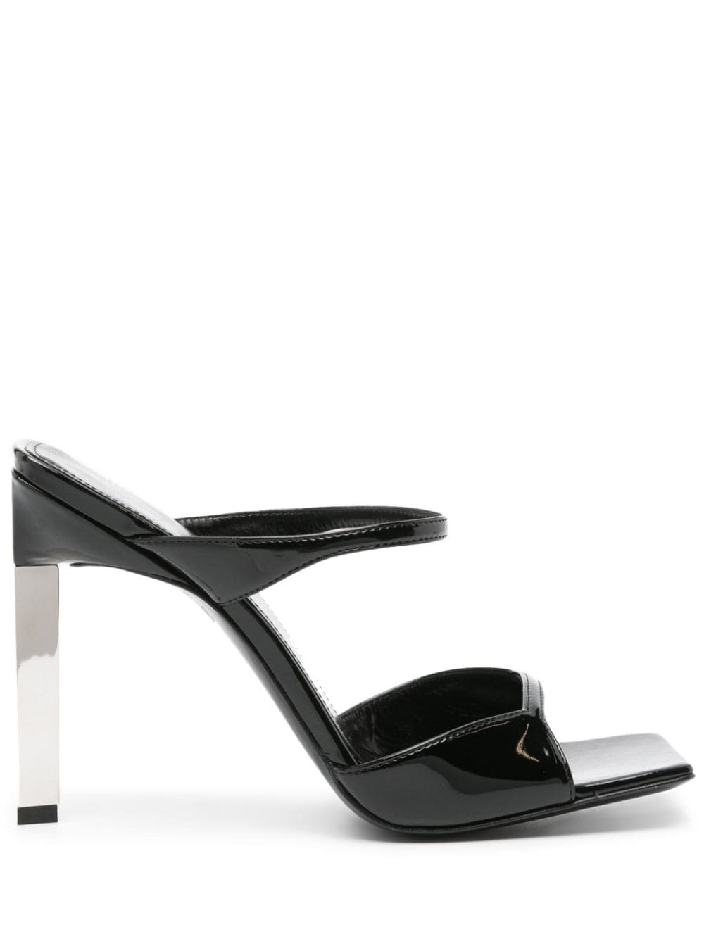 110mm patent-leather sandals - 1