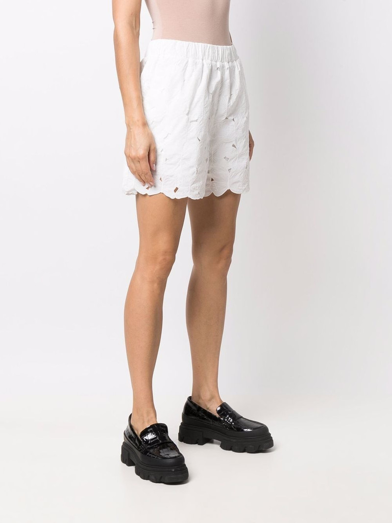 butterfly cut-out taffeta shorts 3