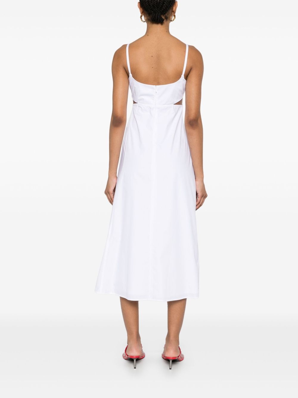cut-out detail midi dress - 4