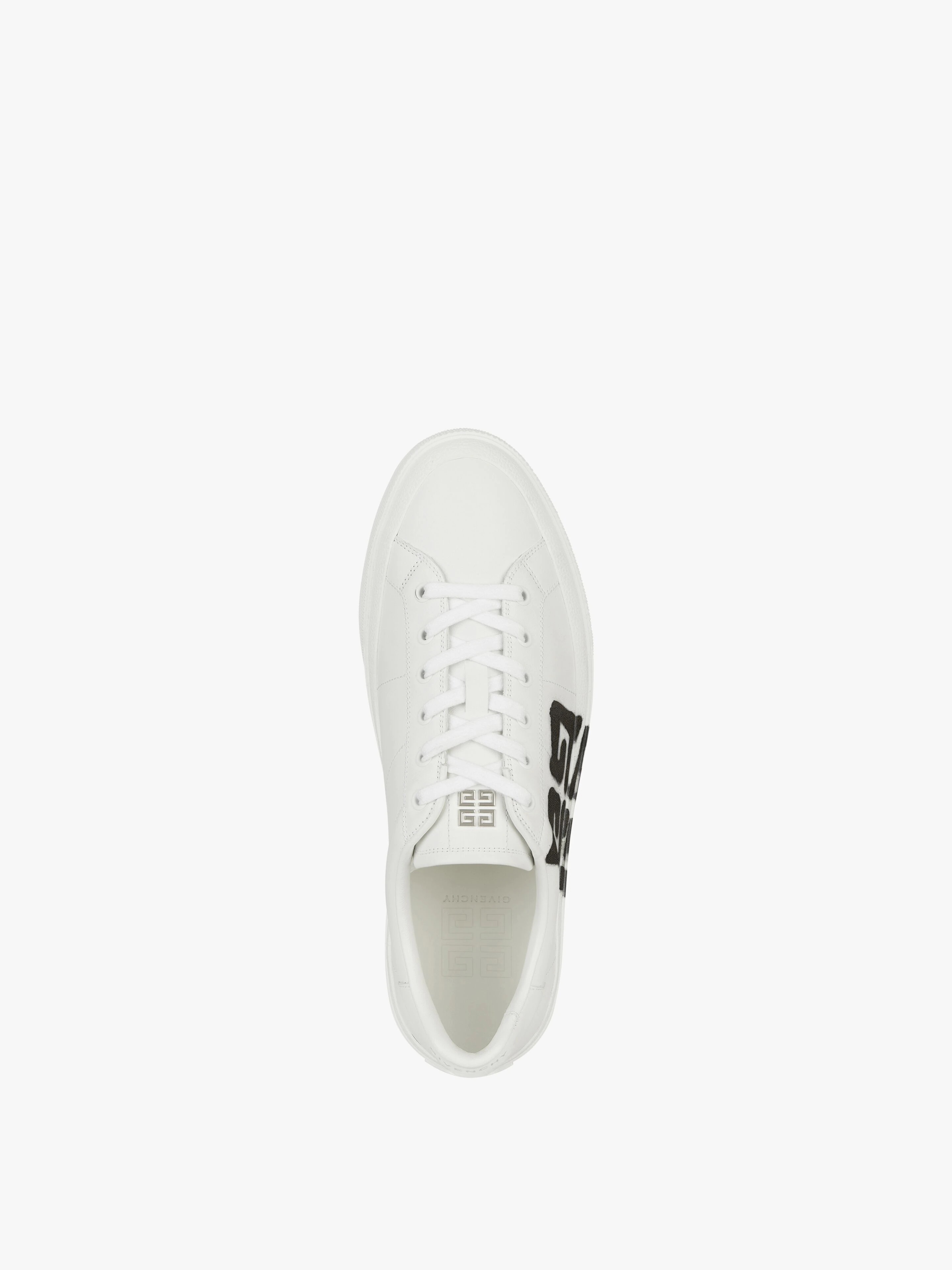 CITY SPORT SNEAKERS IN LEATHER WITH TAG EFFECT 4G PRINT - 4
