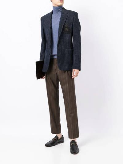 Dolce & Gabbana pinstripe-print tailored suit trousers outlook