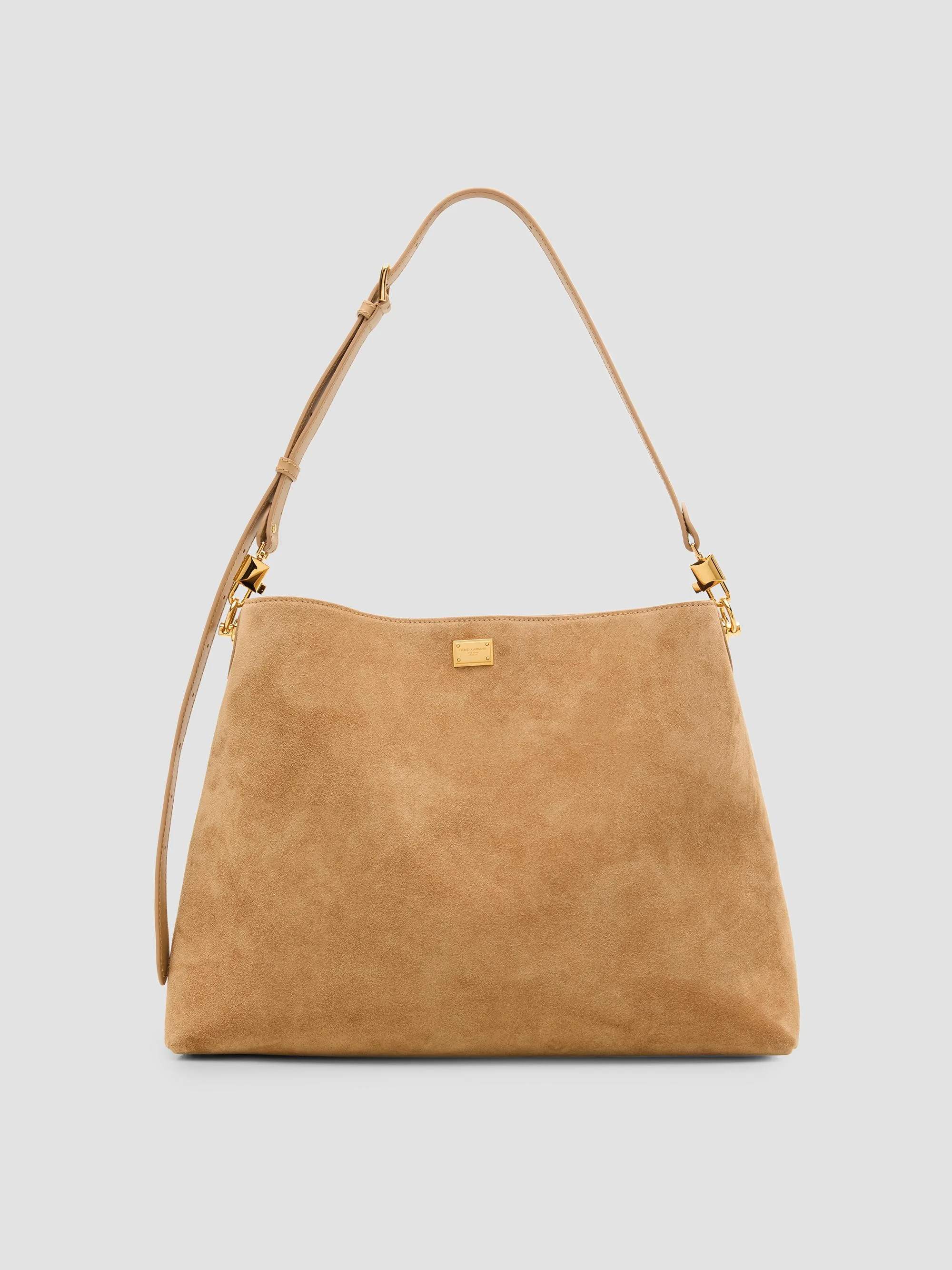 Women's Vittoria Suede Shoulder Bag - Tortora And Ecru - 1