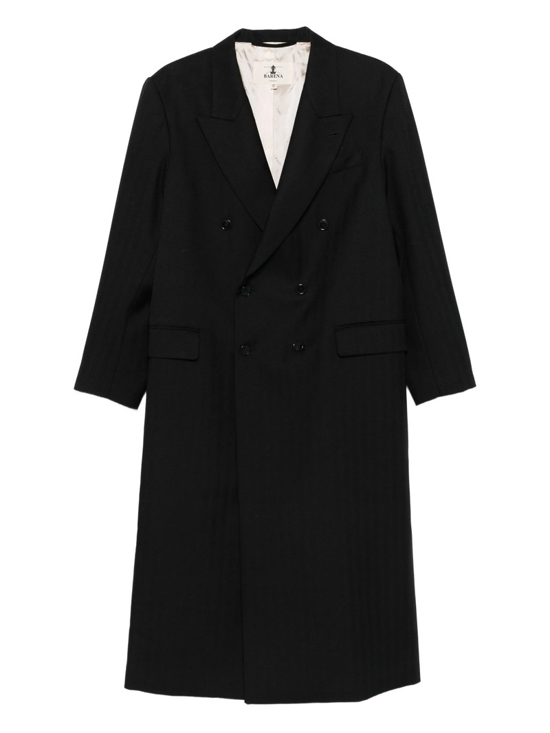 Barena Double-breasted Pinstripe Coat 1
