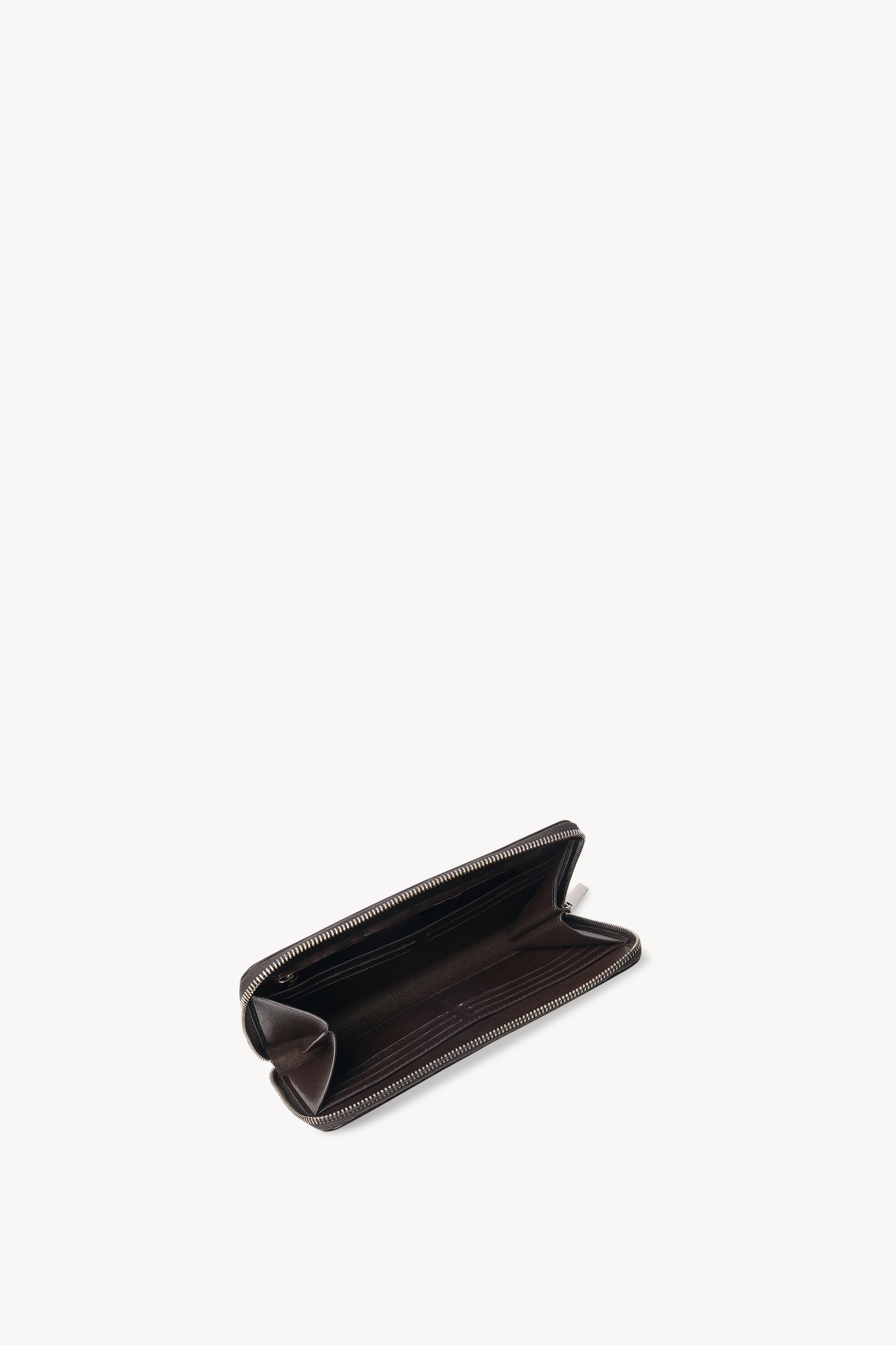 Large Zip Wallet in Leather - 3