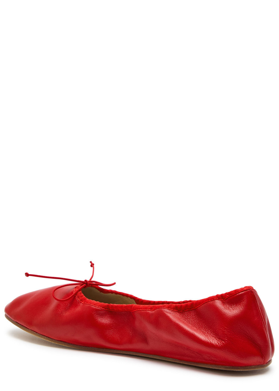 The Row Round Leather Ballet Flats - 2