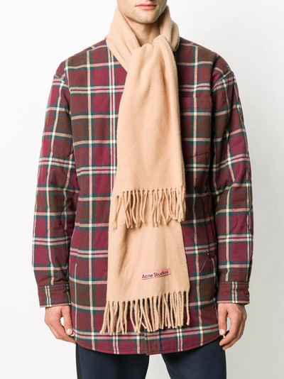 Acne Studios narrow wool scarf outlook