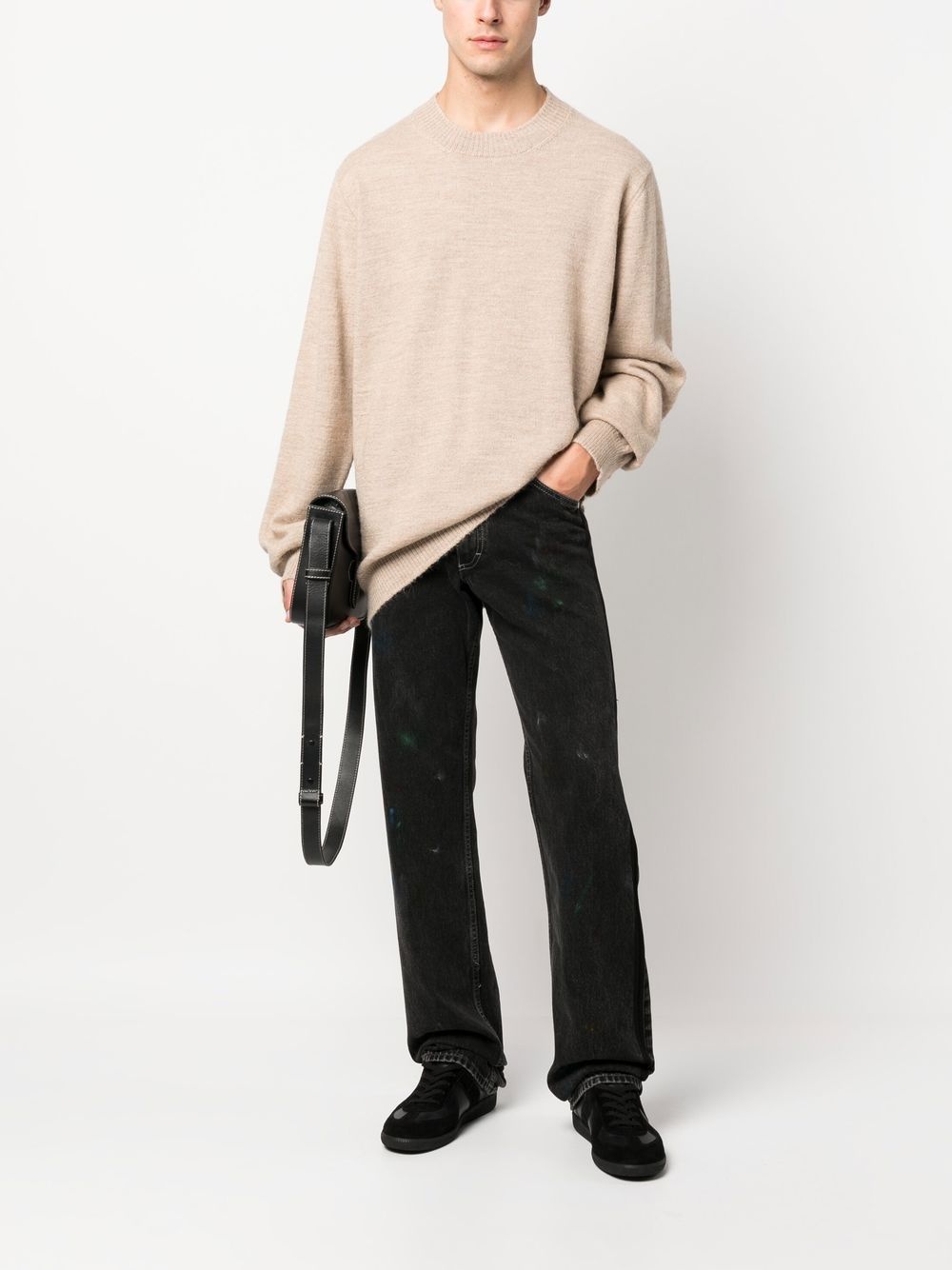 fine-knit crew-neck jumper - 2