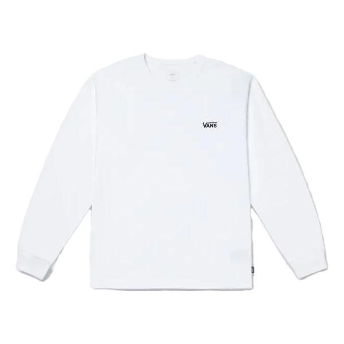 Vans Logo Classic Crew Long Sleeve T-shirt 'White' VN000FE1WHT - 1