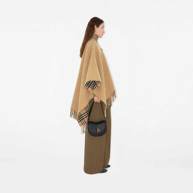 Check Wool Cape 3