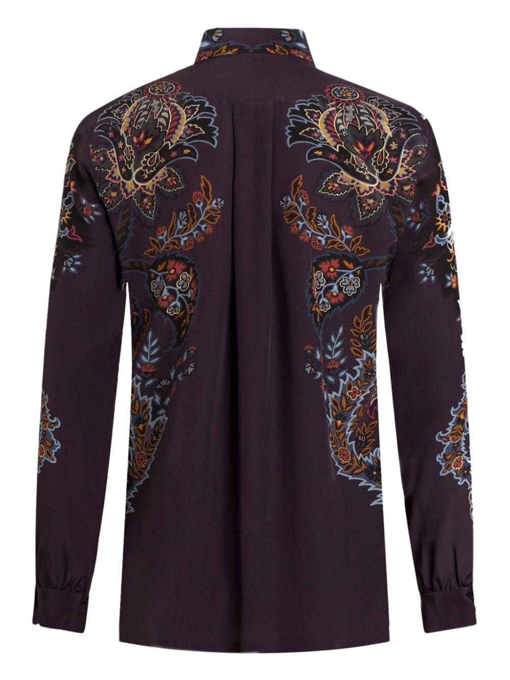 paisley-print silk shirt - 7