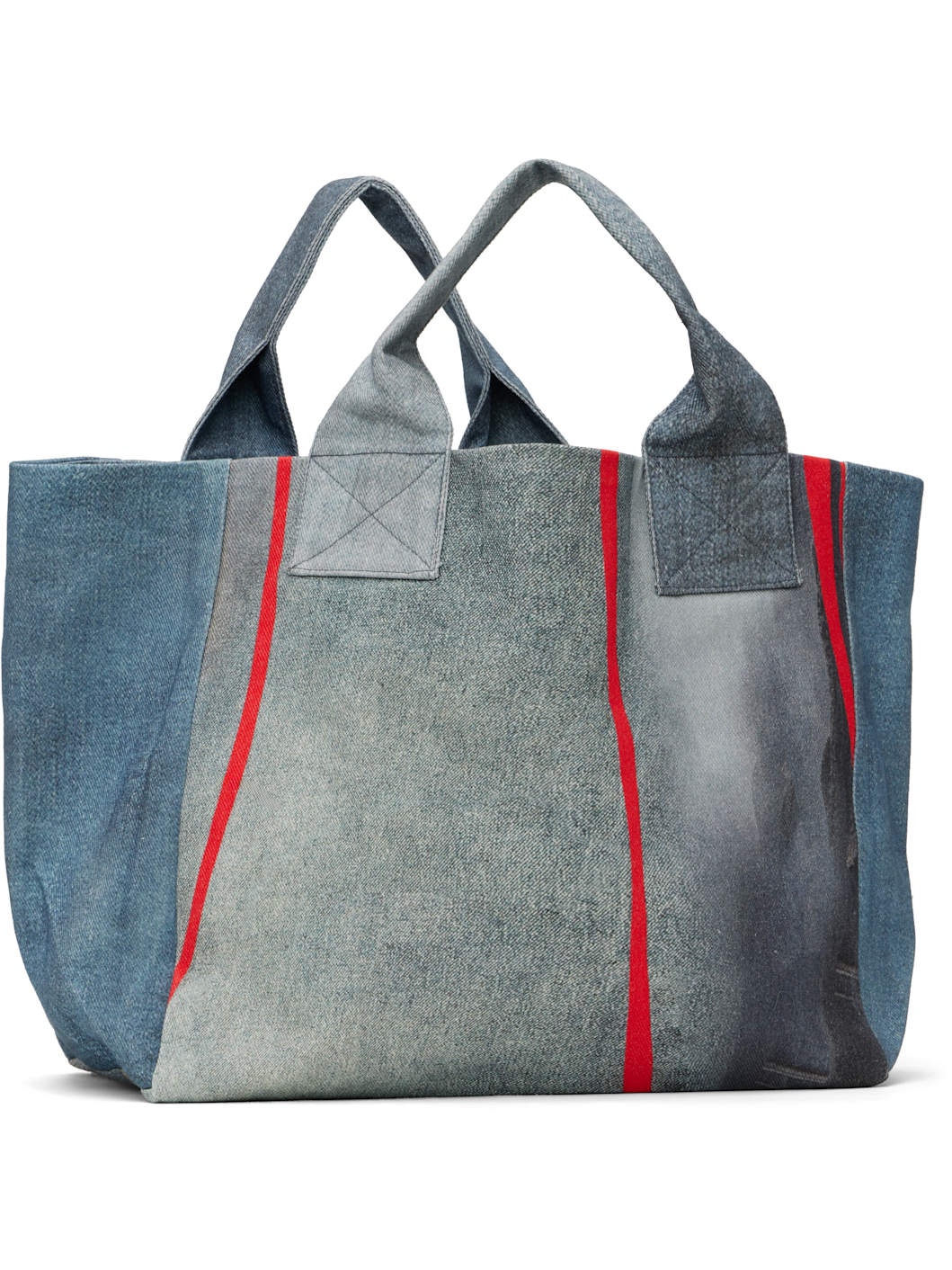 Blue Demin Maxi Tote - 3