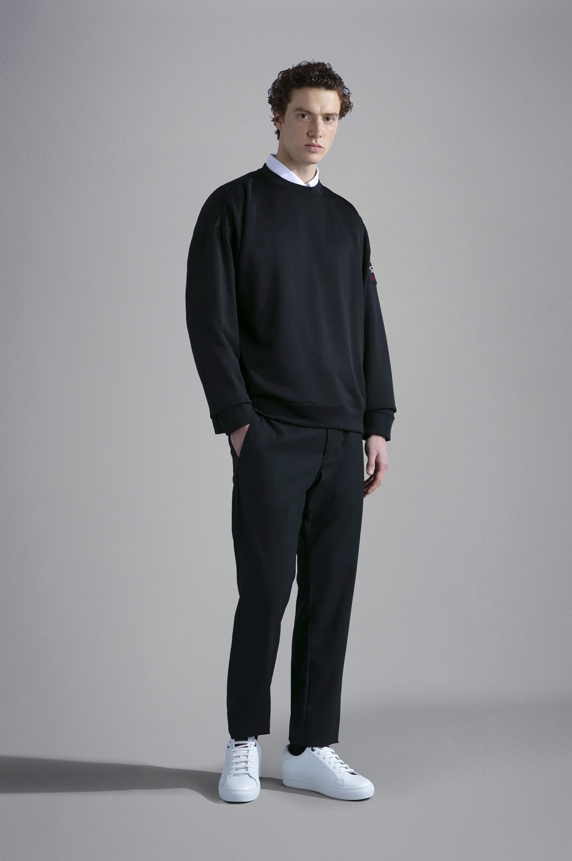 COTTON POPLIN SHIRT WITH SHARK APPLICATION - 3