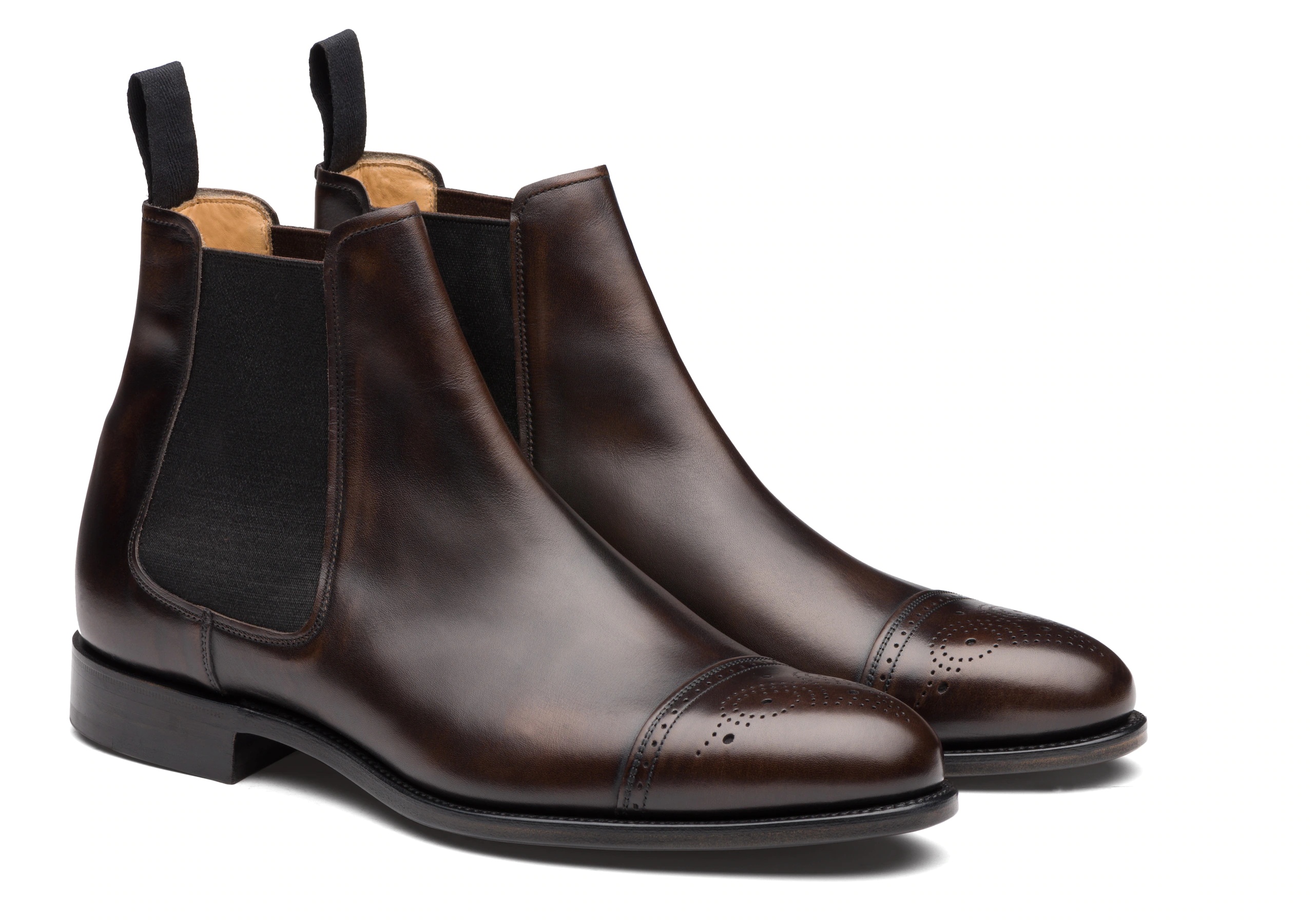 Viscount
Calf Leather Brogue Boot Ebony - 2