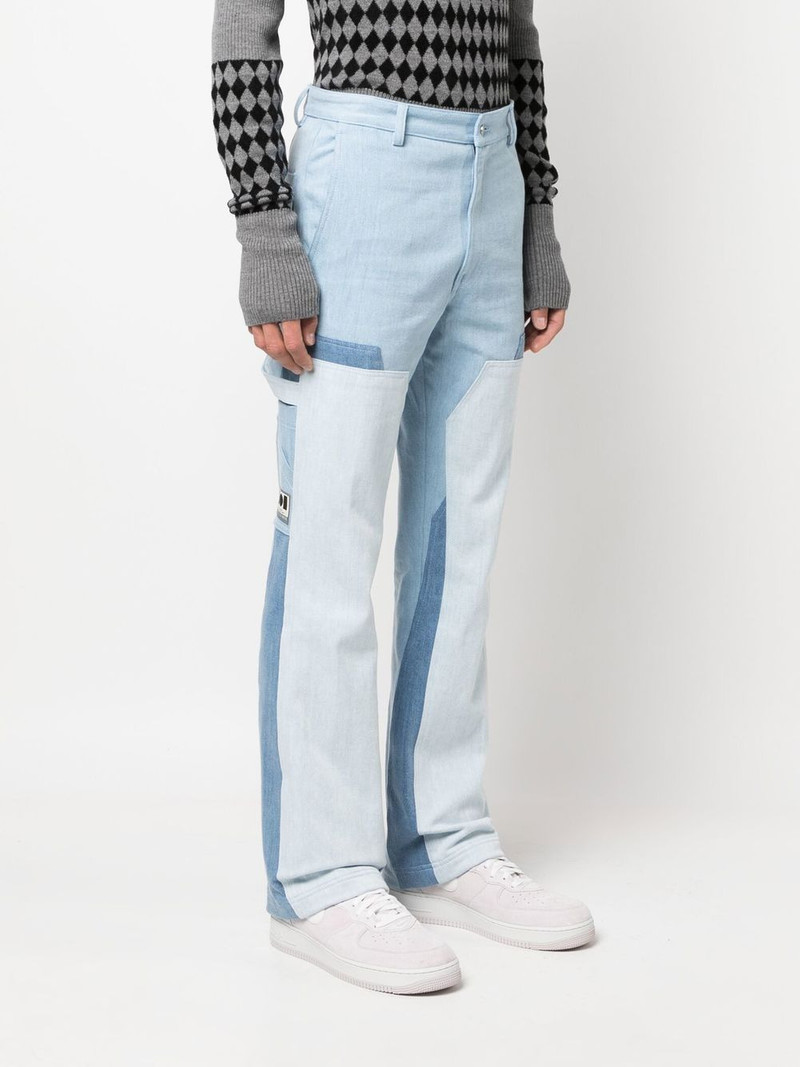 straight-leg panelled jeans 3