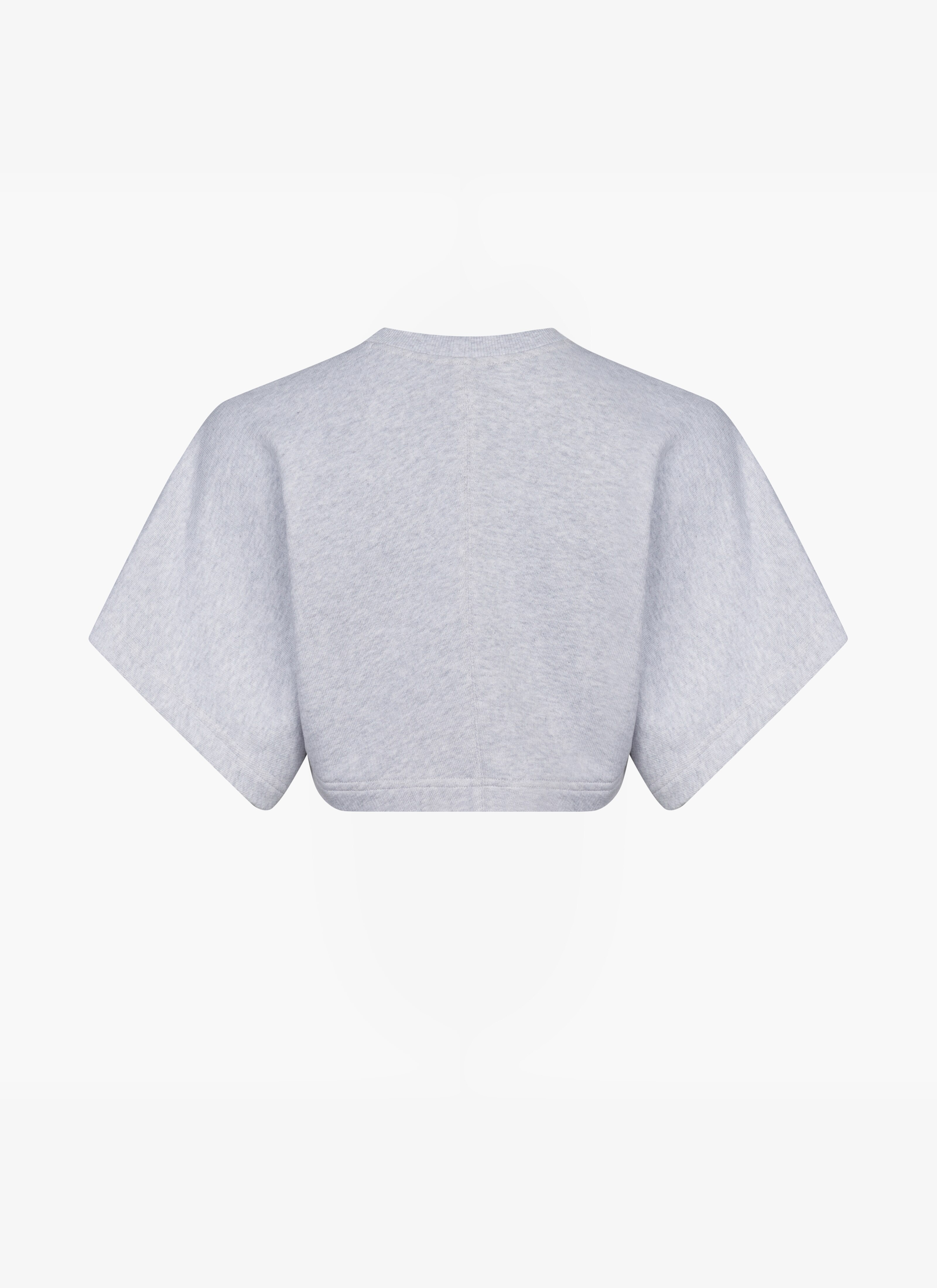 CROPPED COTTON SWEATSHIRT - 2