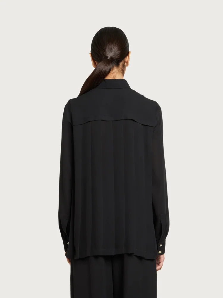 SILK GEORGETTE SHIRT - 3