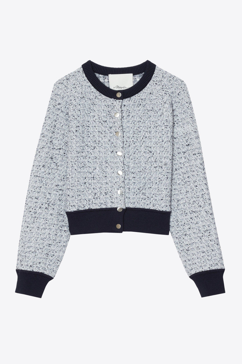 Crew Neck Raglan Cardigan 7