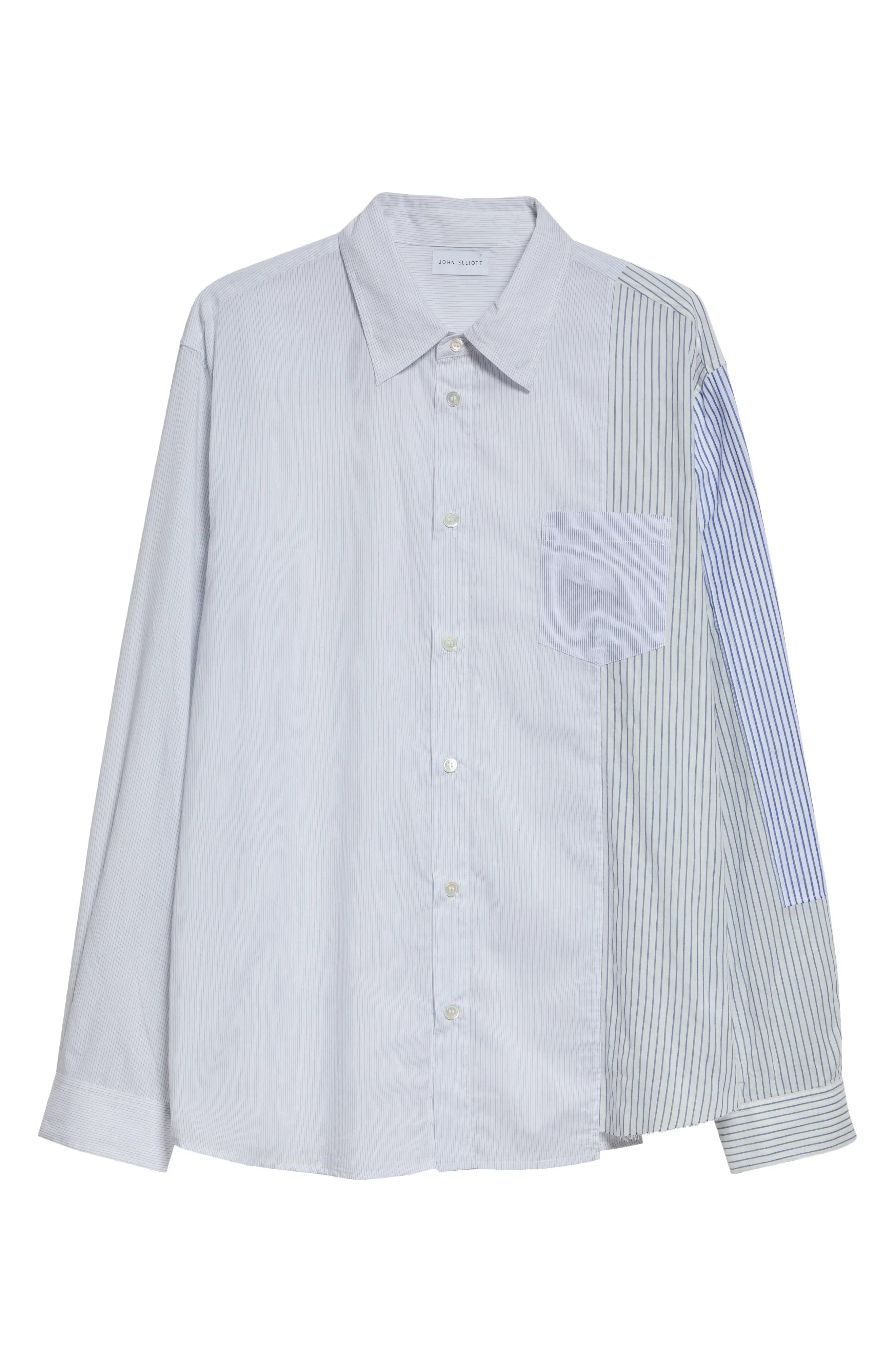 Cloak Paneled Button-Up Shirt - 6