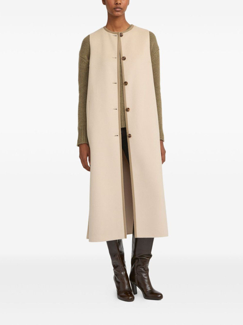 Yves Salomon double-sided belted gilet outlook