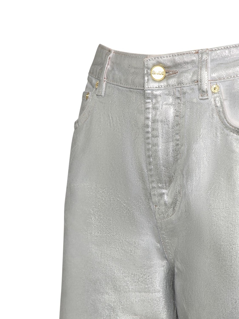 Foil coated denim jeans - 5