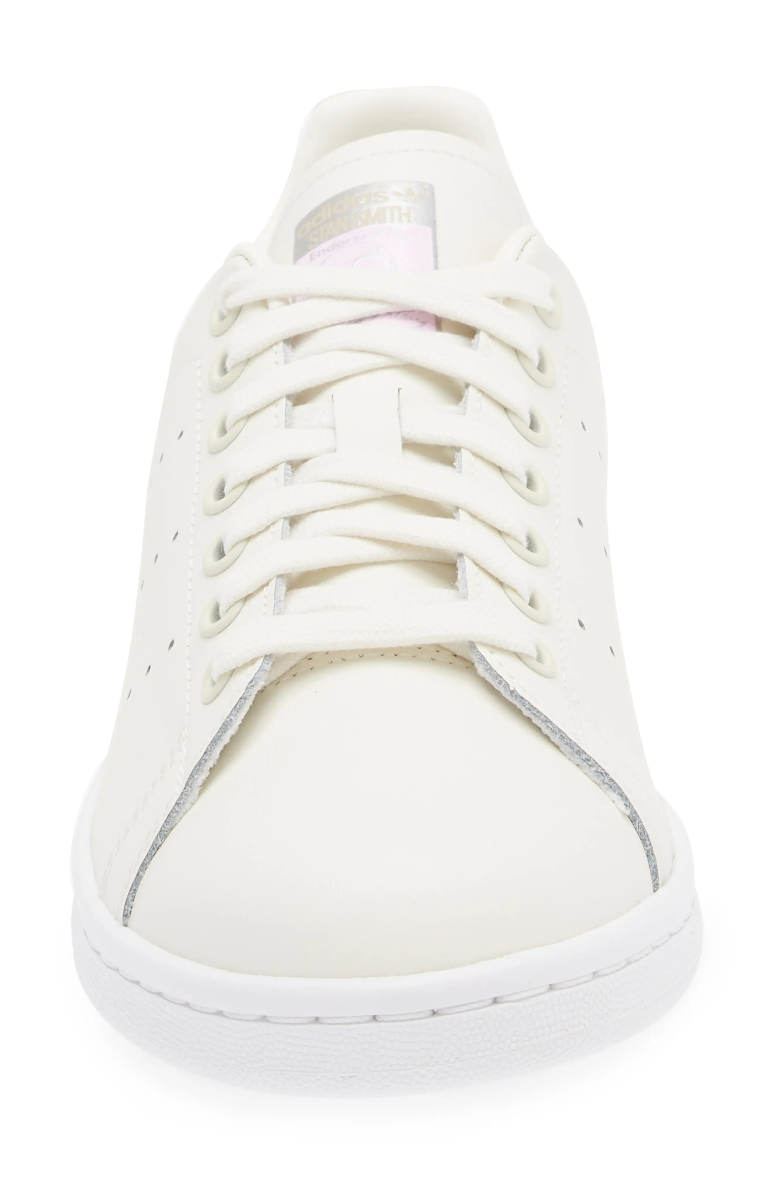 Primegreen Stan Smith Sneaker in Off White/Beige/Silver - 4