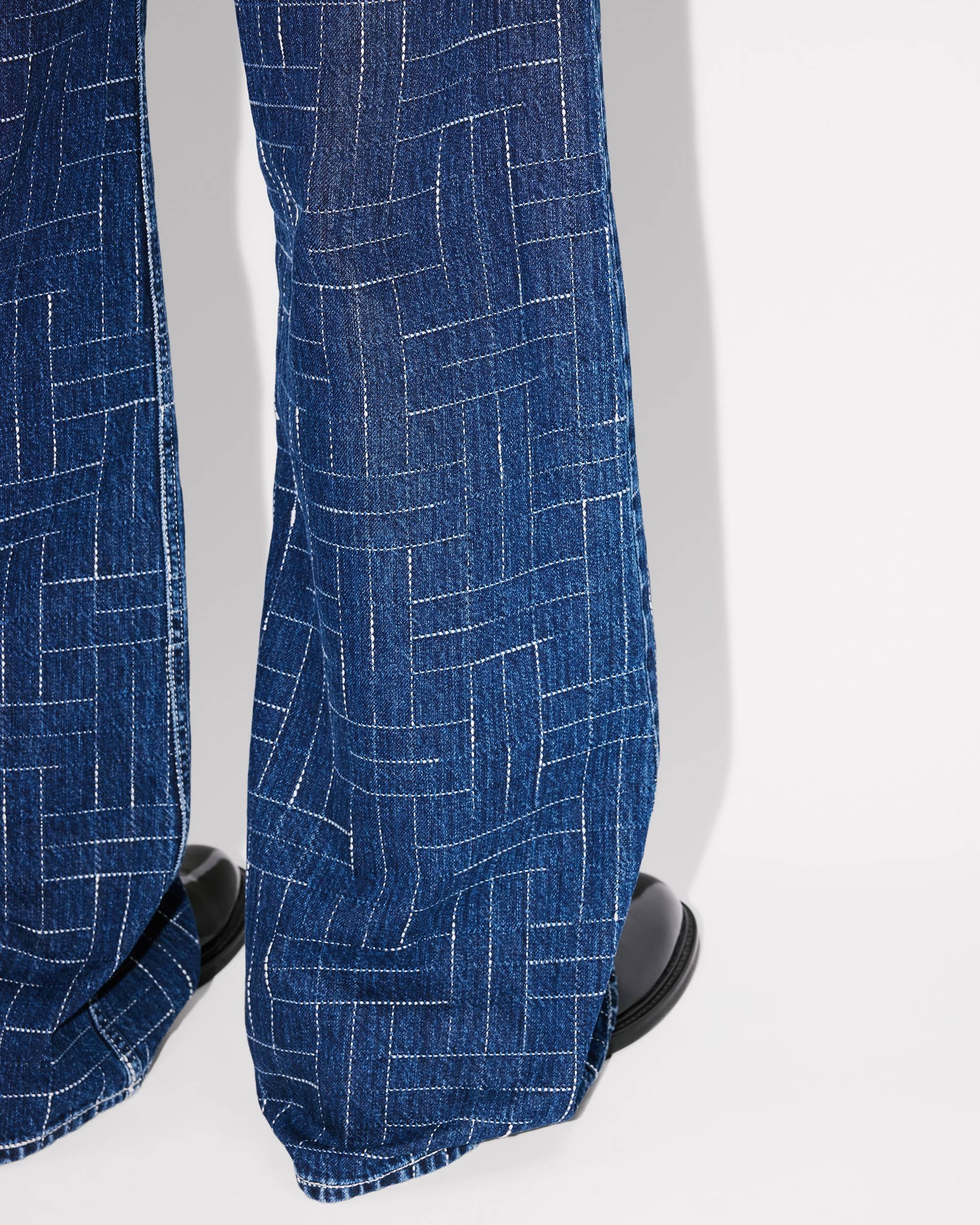 'KENZO Weave' AYAME wide pants in japanese denim - 8