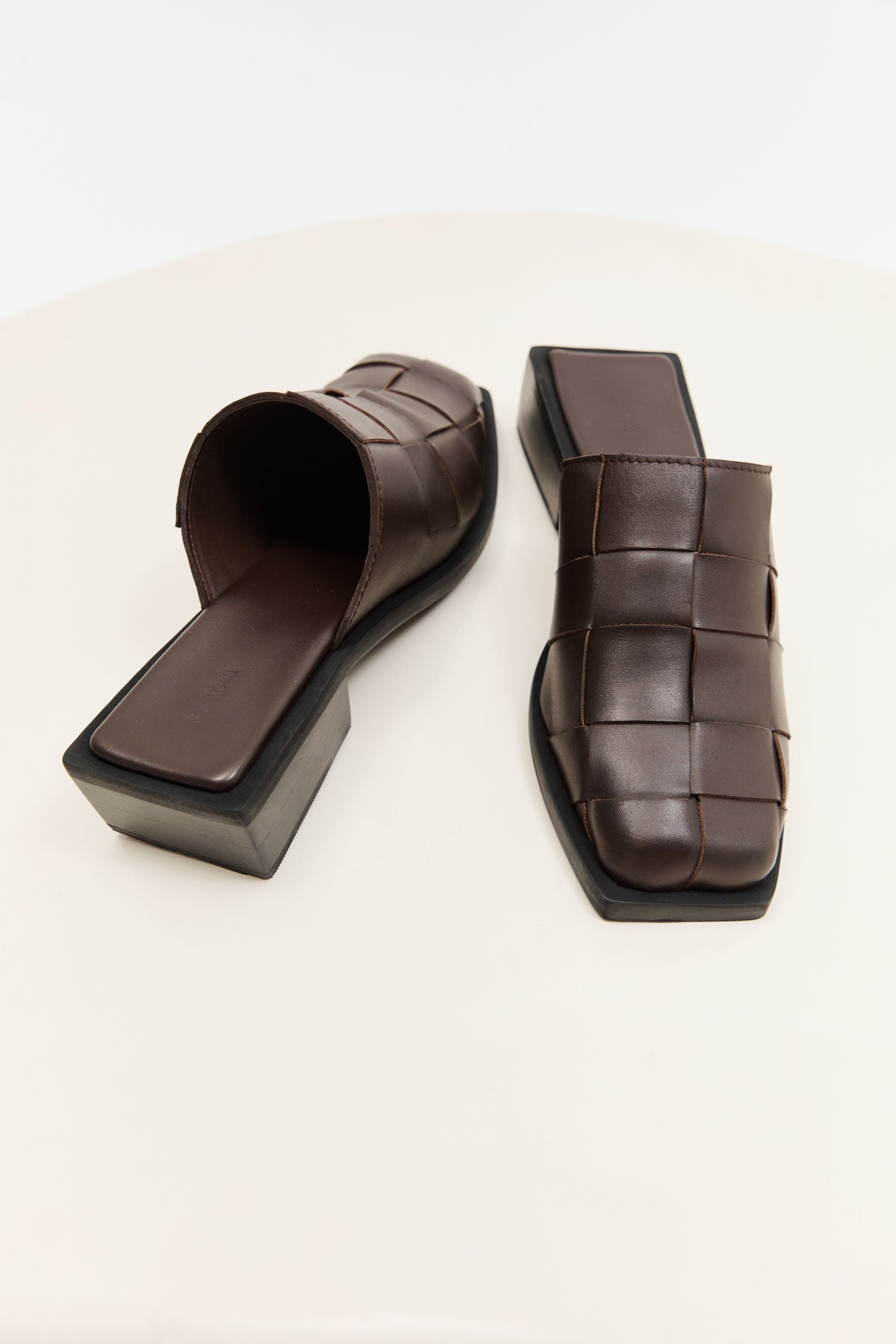 Woven Mules - Chocolate - 4