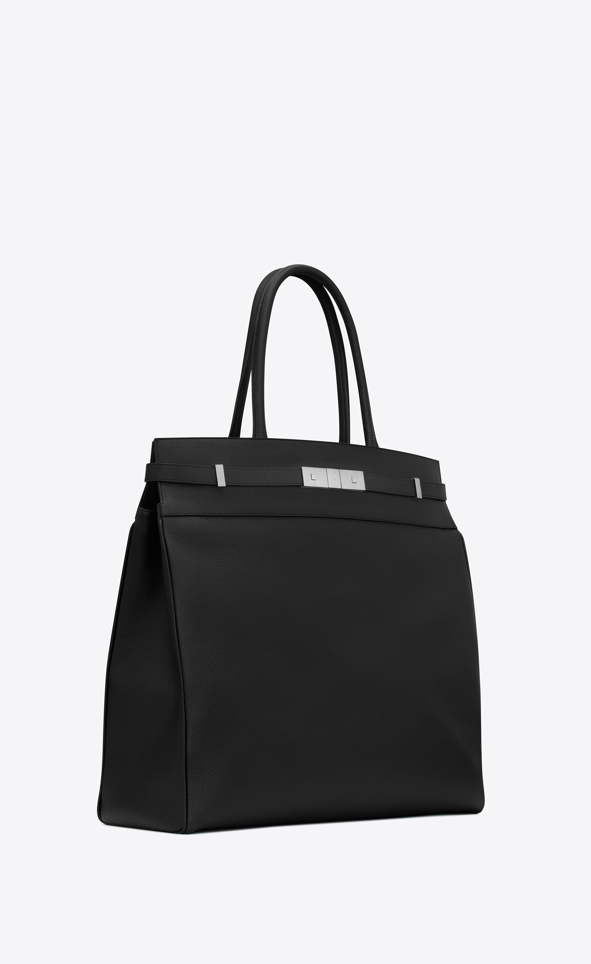 manhattan n/s tote in grained leather - 4