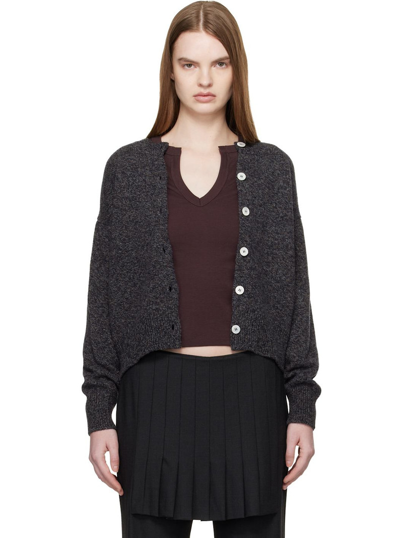 Gray Ada Crewneck Cardigan 1