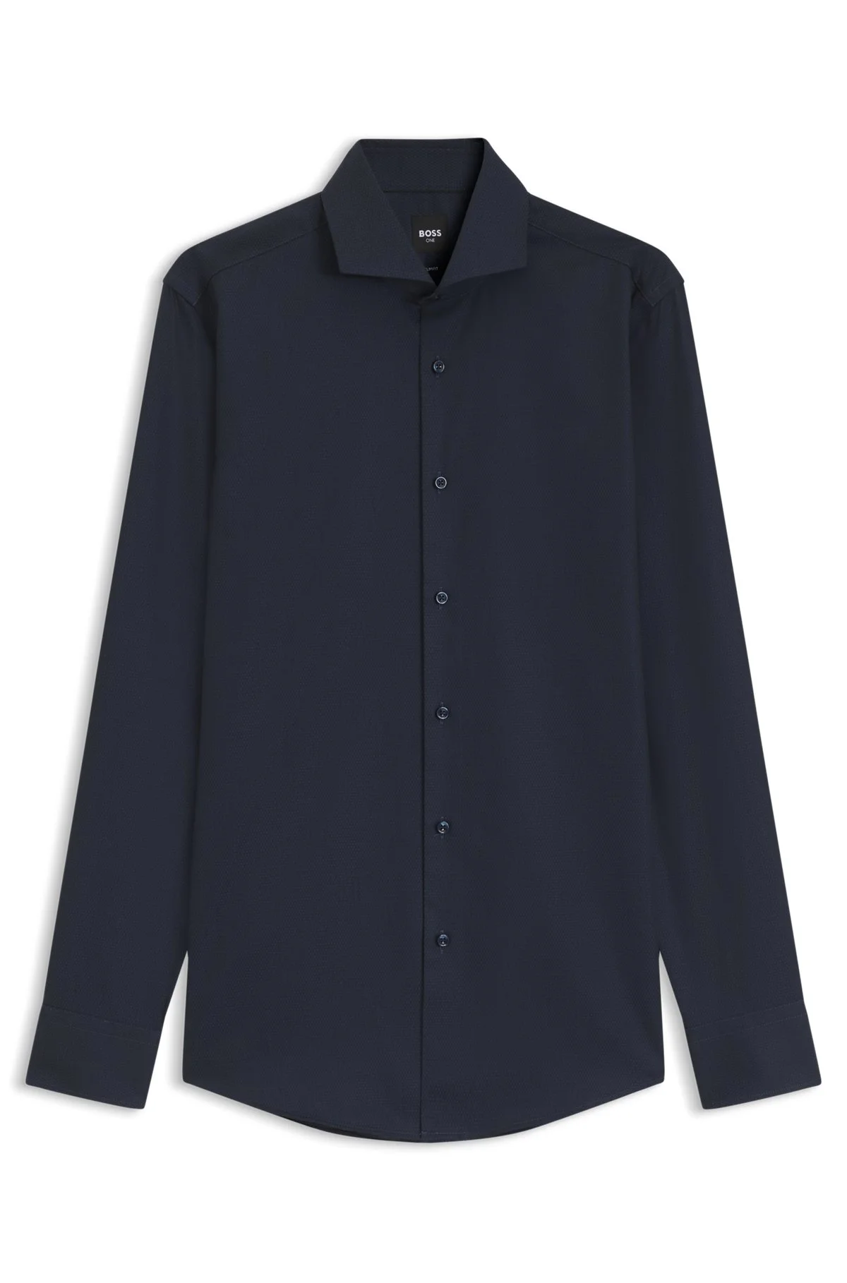 SLIM-FIT SHIRT CRAFTED FROM A WRINKLE-RESISTANT COTTON BLEND - 1