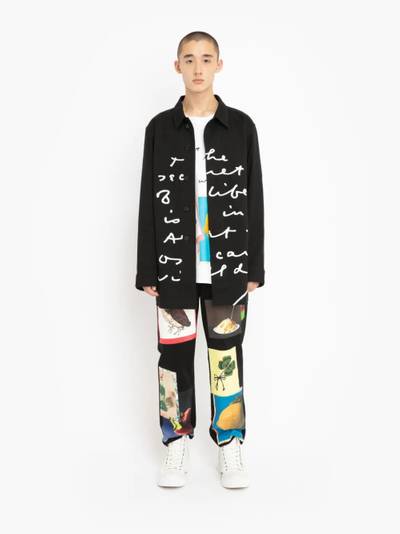 JW Anderson OSCAR WILDE CAPSULE: PATCHWORK PRINT STRAIGHT LEG TROUSERS outlook
